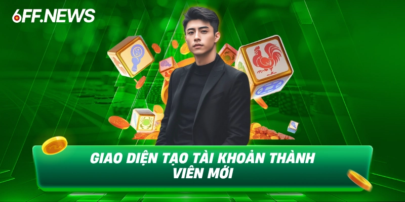 Giao diện tạo account hành viên mới